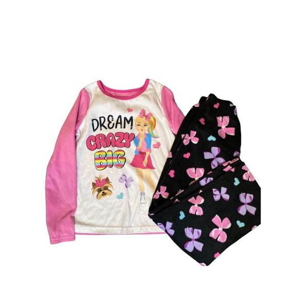 Jojo Siwa fleece‎ PJ set Girls size 8 - Picture 4 of 6
